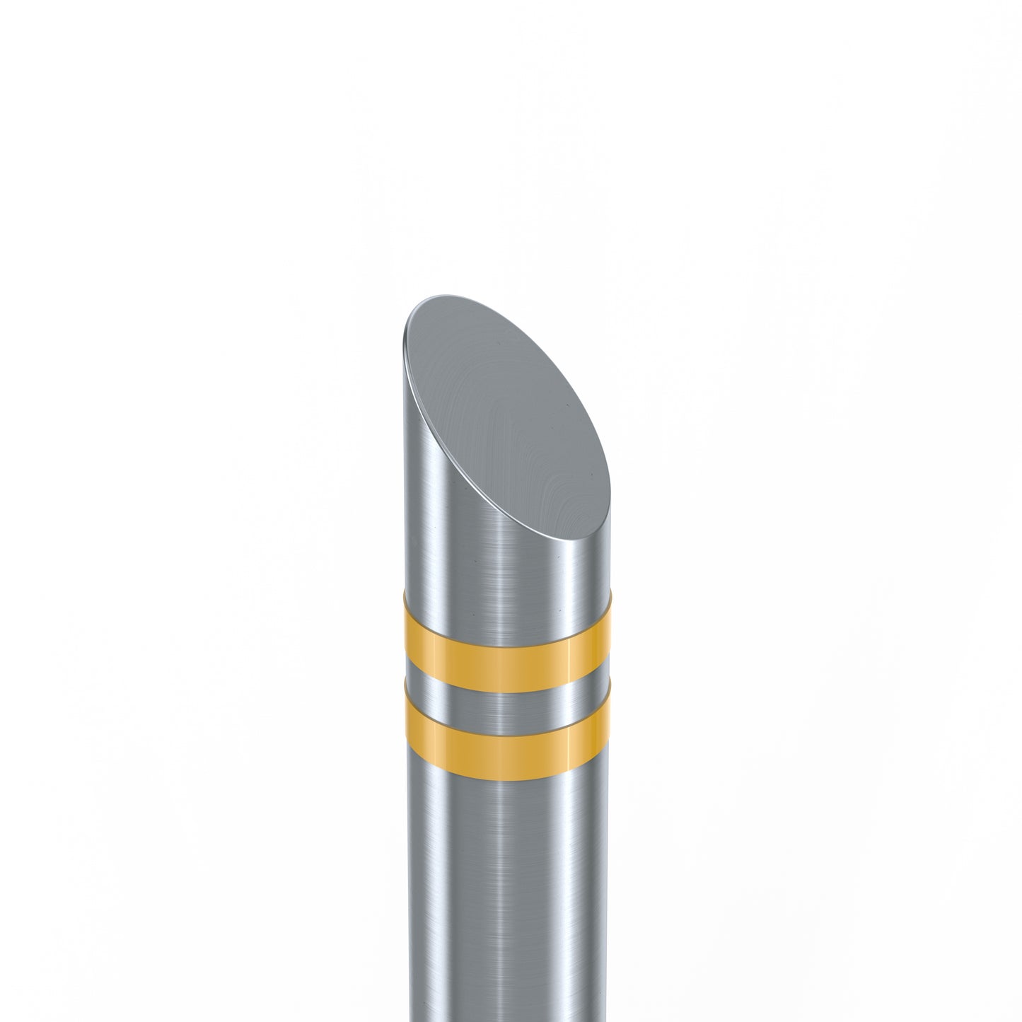 Bollards Stainless Steel Mitre Top Grade 304 (900mm or 1200mm above ground)