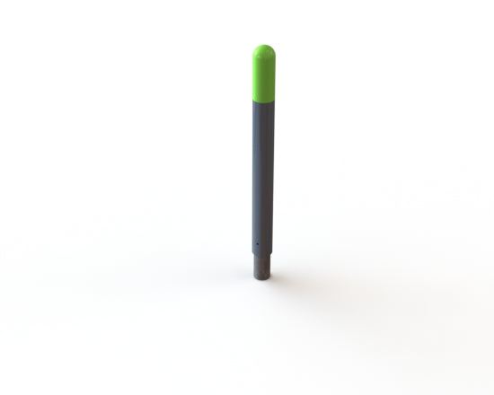 MFG/BP Standard Type E 'Anti Ram' Bollard - Grey & Green (Shop Front Protection Bollard)
