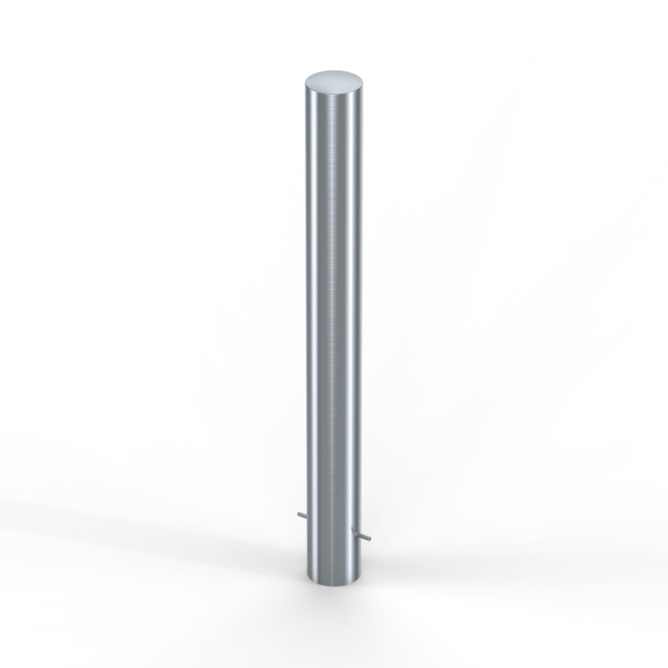 Bollards Stainless Steel Semi Domed Top Grade 304 (900mm or 1200mm above ground)