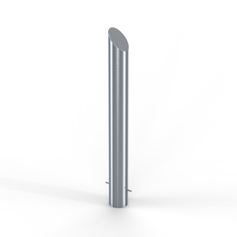 Bollards Stainless Steel Mitre Top Grade 304 (900mm or 1200mm above ground)