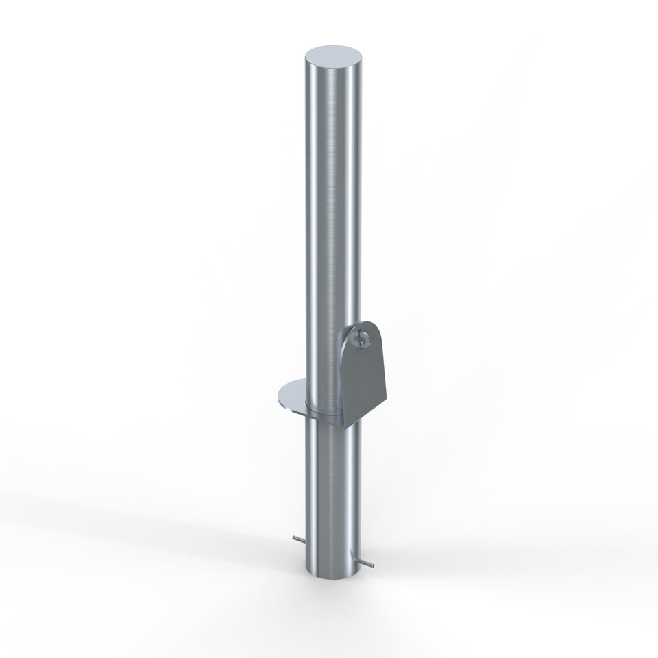 Bollards Stainless Steel Flat Top Removable Marine Grade 316 (900mm or 1200mm above ground)