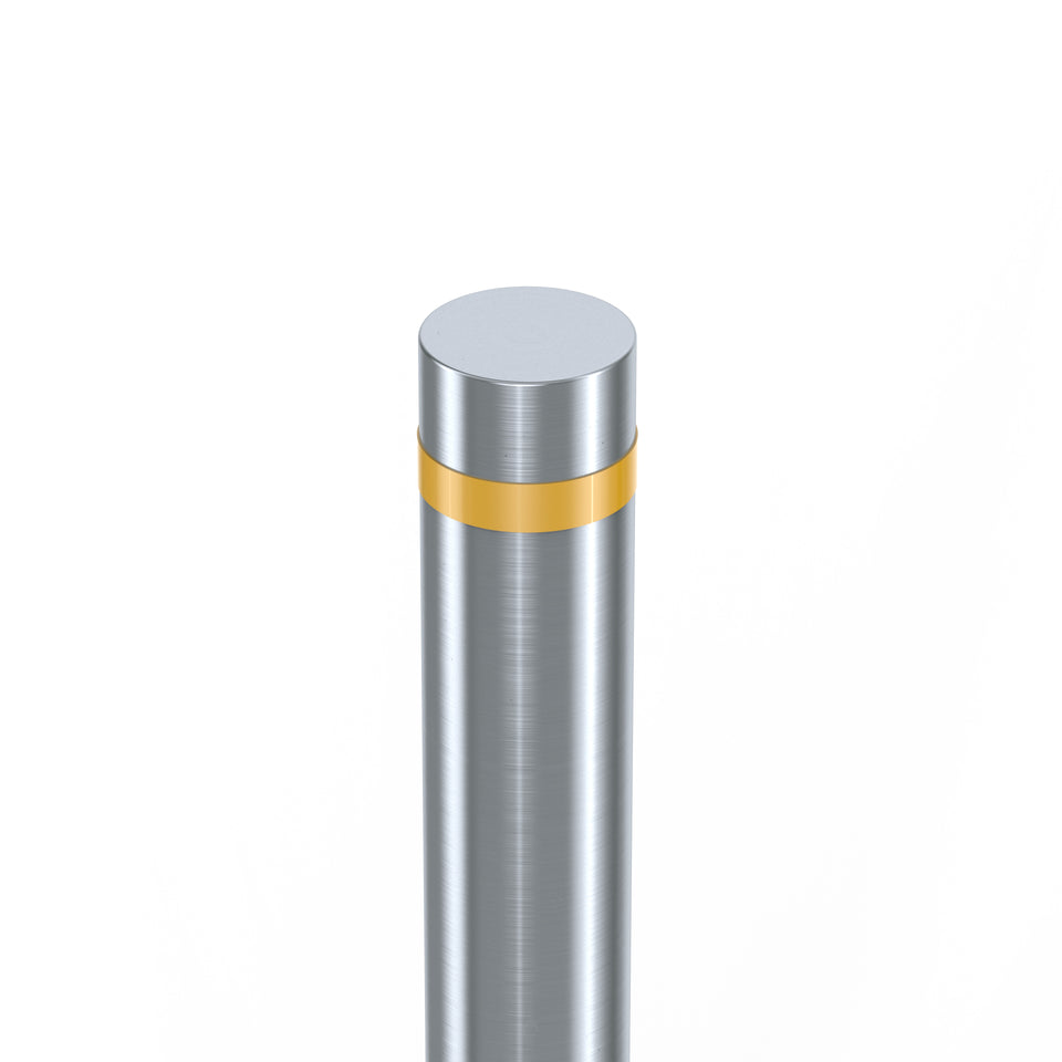 Bollards Stainless Steel Flat Top Removable Grade 304 (900mm or 1200mm above ground)