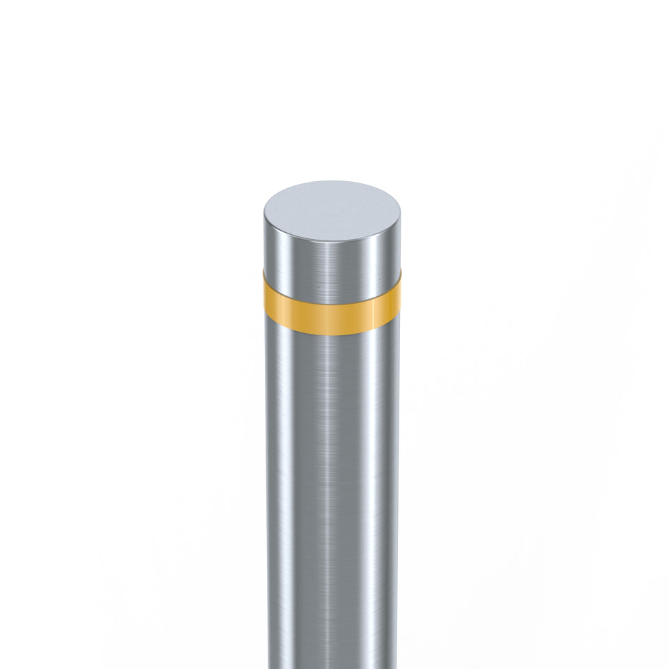 Bollards Stainless Steel Flat Top Marine Grade 316 (1000mm or 1200mm above ground) bolt down