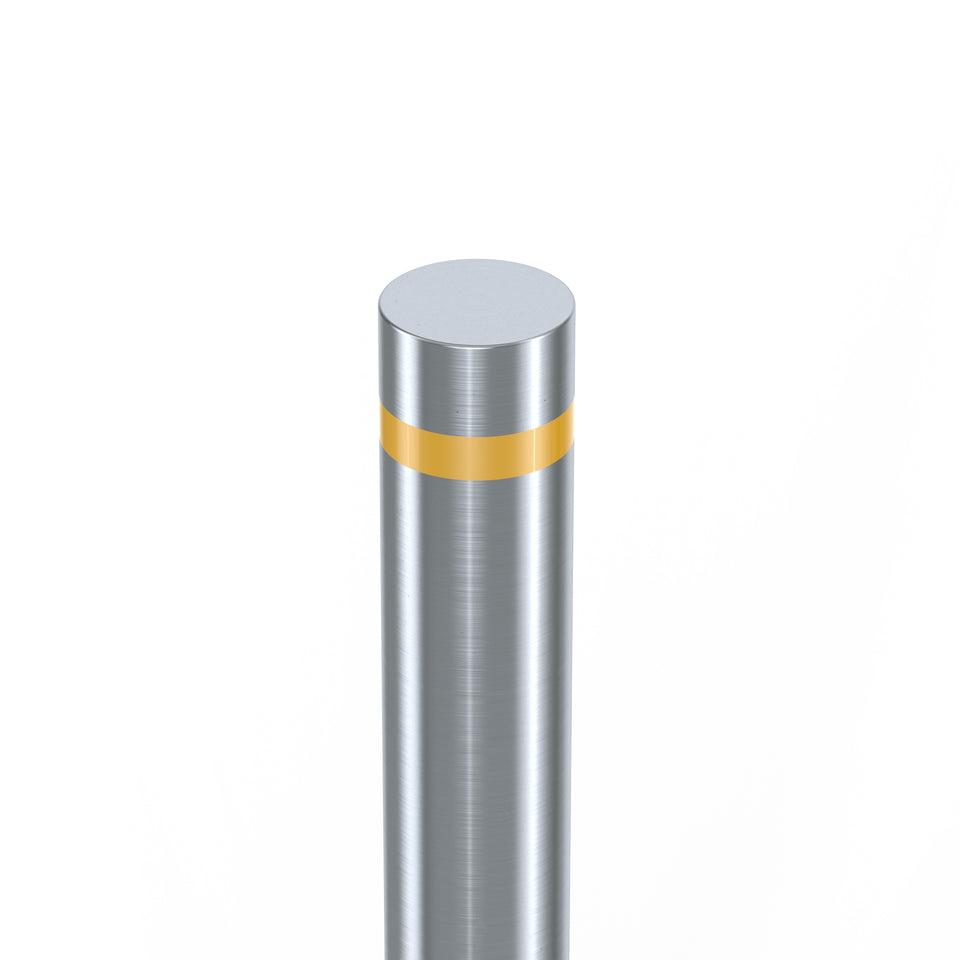 Bollards Stainless Steel Flat Top Marine Grade 316 (1000mm or 1200mm above ground) bolt down