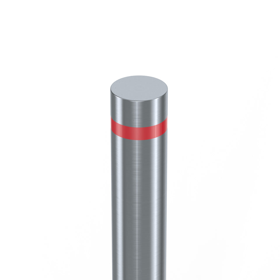 Bollards Stainless Steel Semi Domed Top Marine Grade 316 (1000mm or 1200mm above ground) bolt down