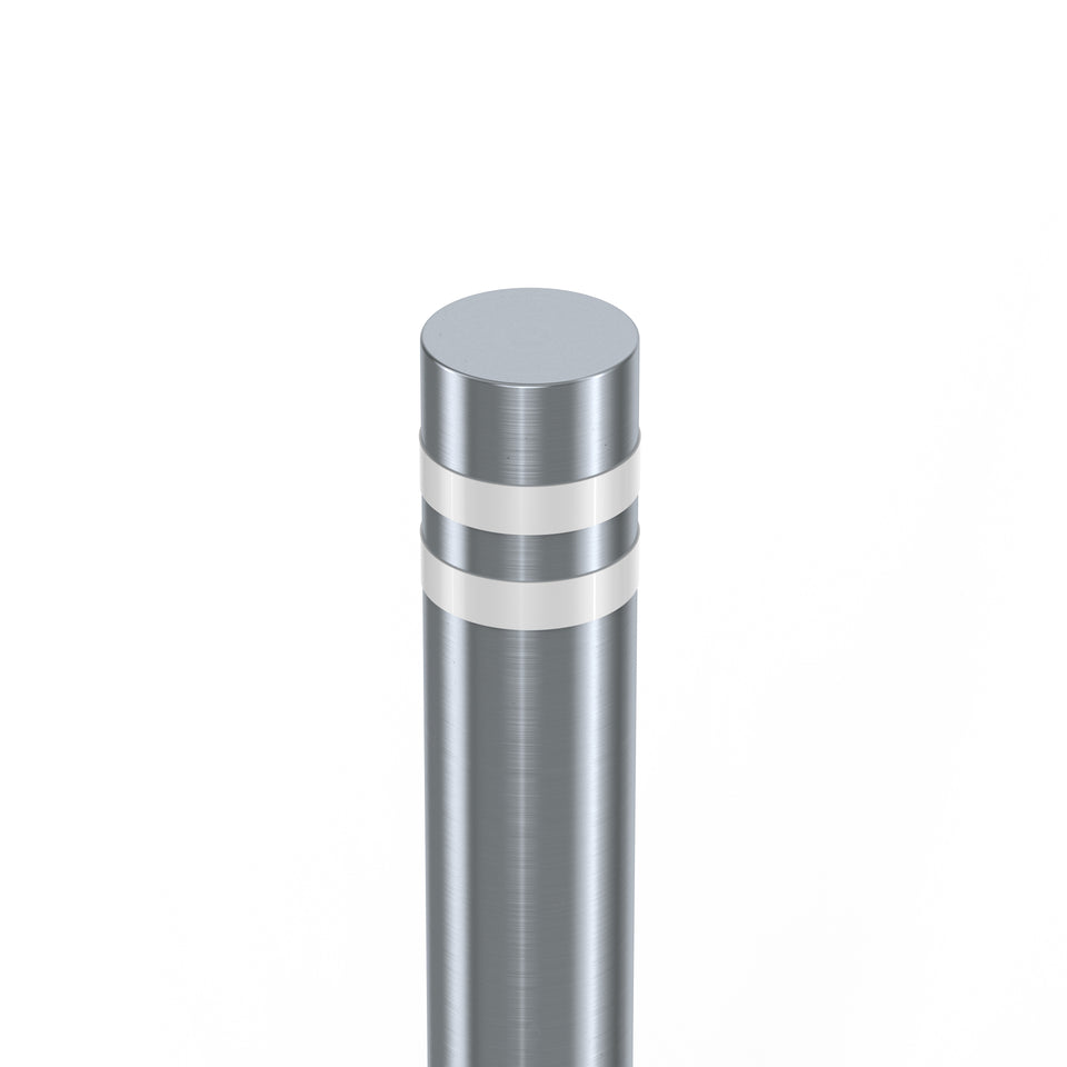 Bollards Stainless Steel Flat Top Grade 304 (1000mm or 1200mm above ground) bolt down