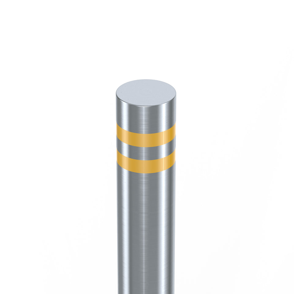 Bollards Stainless Steel Flat Top Grade 304 (900mm or 1200mm above ground)