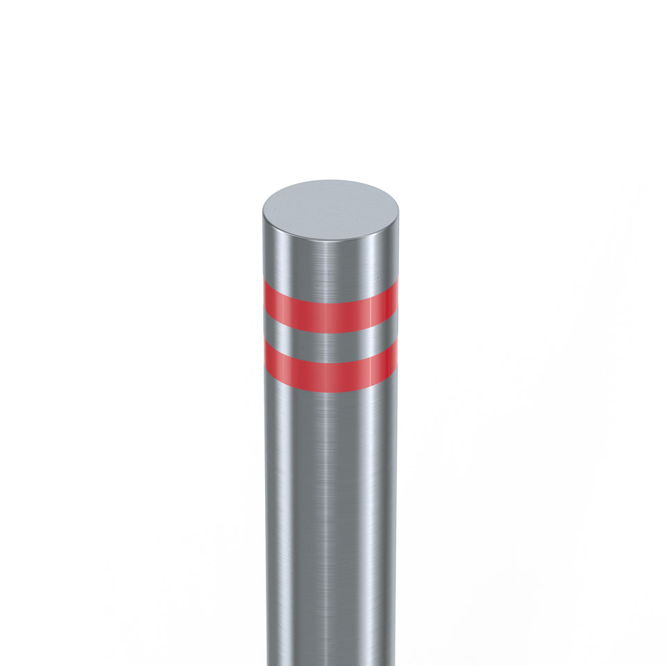 Bollards Stainless Steel Semi Domed Top Grade 304 (900mm or 1200mm above ground)