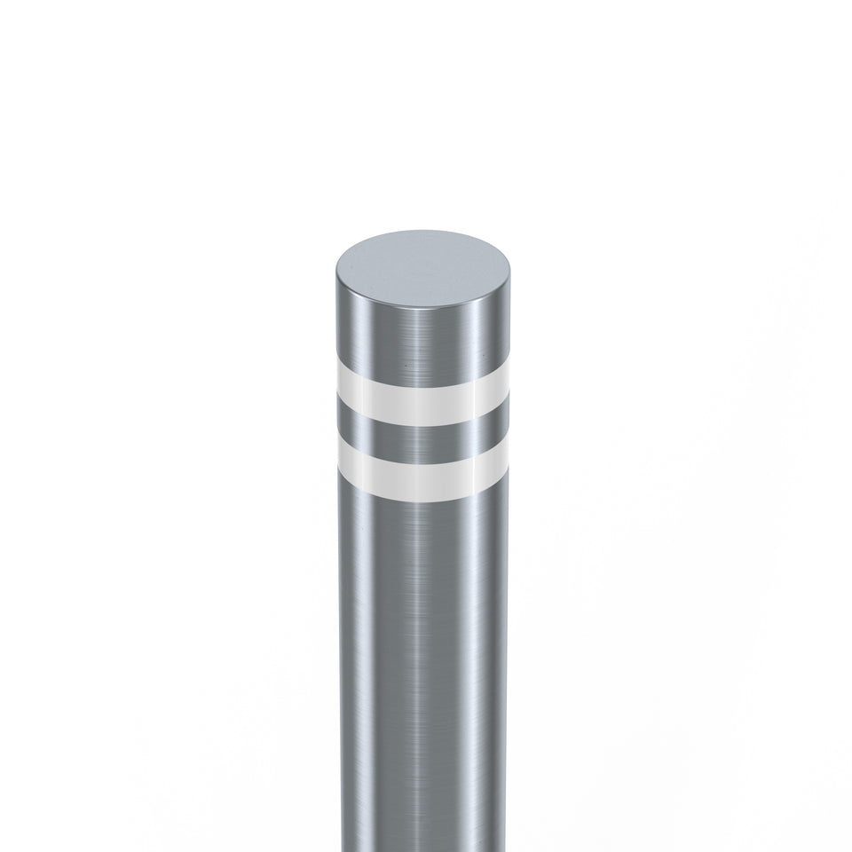 Bollards Stainless Steel Flat Top Marine Grade 316 (1000mm or 1200mm above ground) bolt down