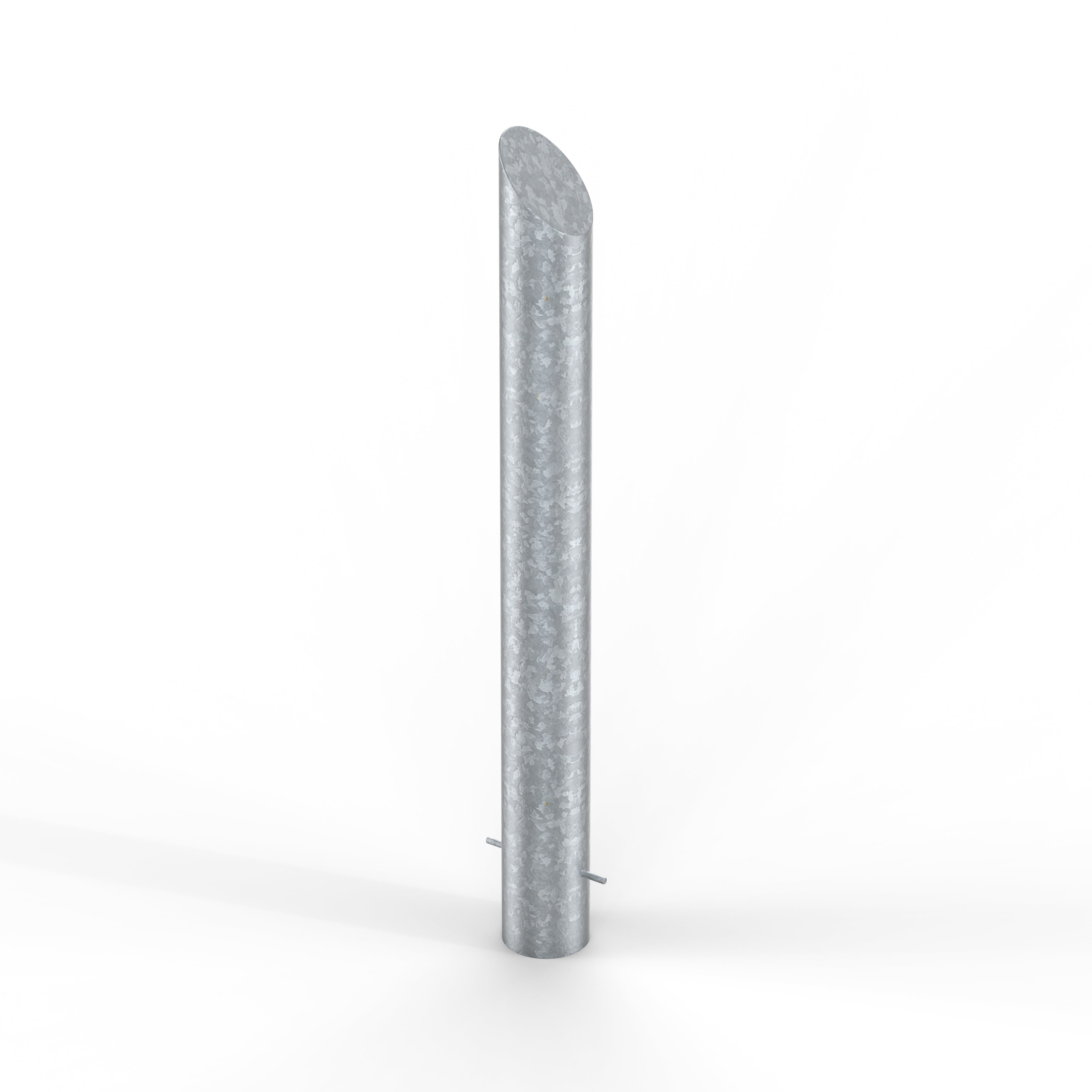 Steel Bollard Semi Domed Top Galvanised (1000mm above ground)