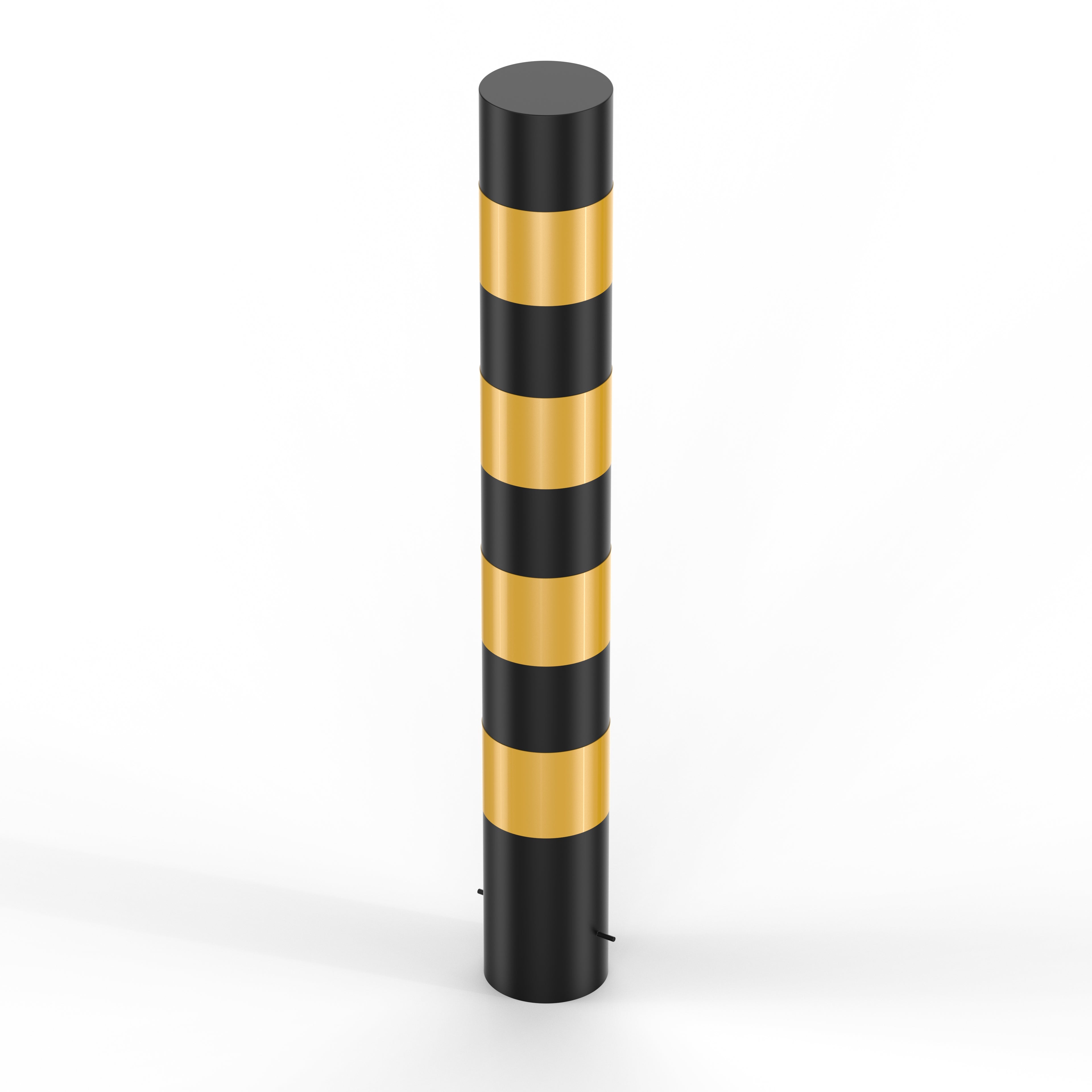 Heavy Duty Bollard Hi-Vis Black & Yellow (Dia 168mm & 194mm - 1200mm above ground height)