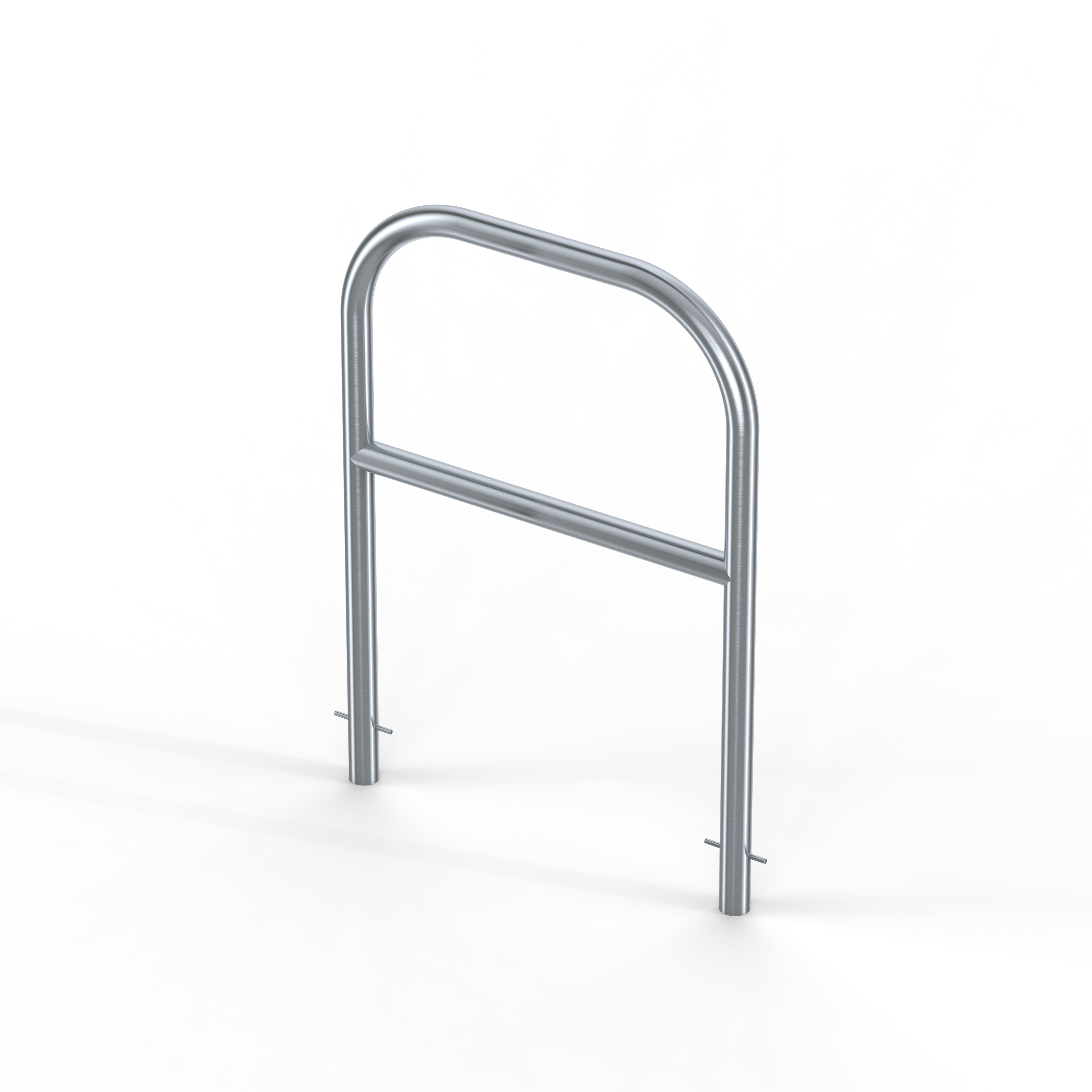 Cycle Hold Rails Sheffield Cycle Stand Stainless Steel with Mid Rail – Bollard Depot